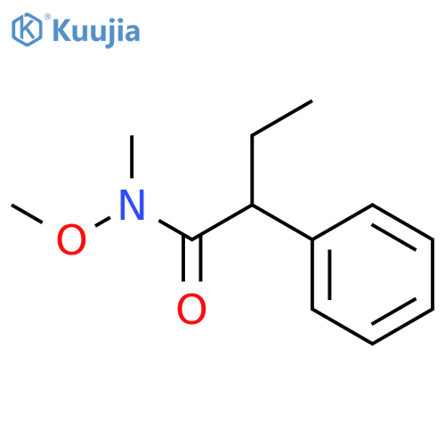 N-methoxy-N-methyl-2-phenylbutanamide structure