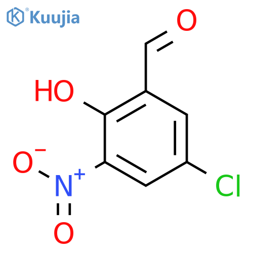 5-Chloro-2-hydroxy-3-nitrobenzaldehyde structure