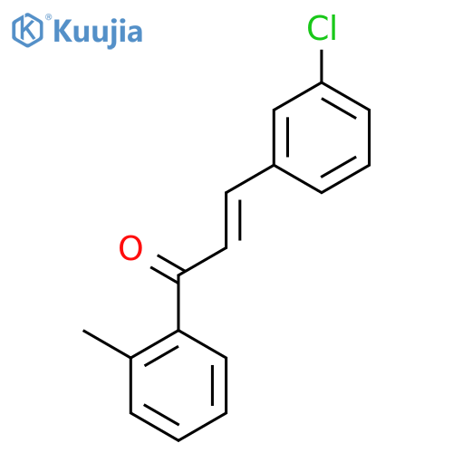 (2E)-3-(3-Chlorophenyl)-1-(2-methylphenyl)prop-2-en-1-one structure