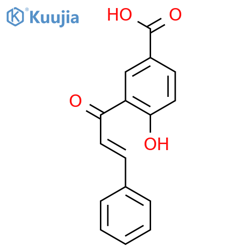 Benzoic acid, 4-hydroxy-3-(1-oxo-3-phenyl-2-propenyl)- structure