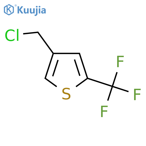 4-(chloromethyl)-2-(trifluoromethyl)thiophene structure