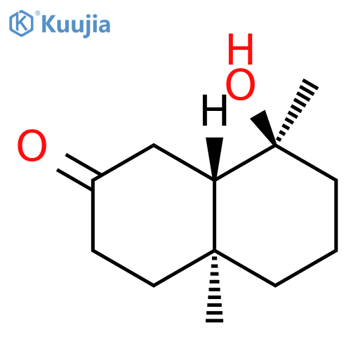 2(1H)-Naphthalenone,octahydro-8-hydroxy-4a,8-dimethyl-, (4aS,8S,8aS)- structure