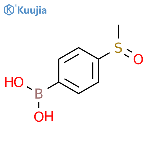 (4-methanesulfinylphenyl)boronic acid structure
