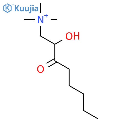 Ethanaminium,N,N,N-trimethyl-2-[(1-oxohexyl)oxy]- structure