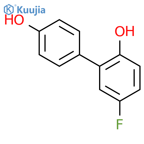 4-fluoro-2-(4-hydroxyphenyl)phenol structure
