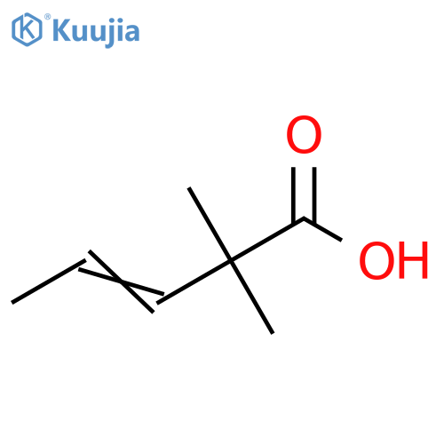 3-Pentenoic acid, 2,2-dimethyl- structure