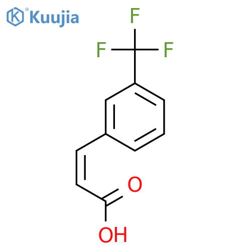 2-Propenoic acid,3-[3-(trifluoromethyl)phenyl]-, (2Z)- structure