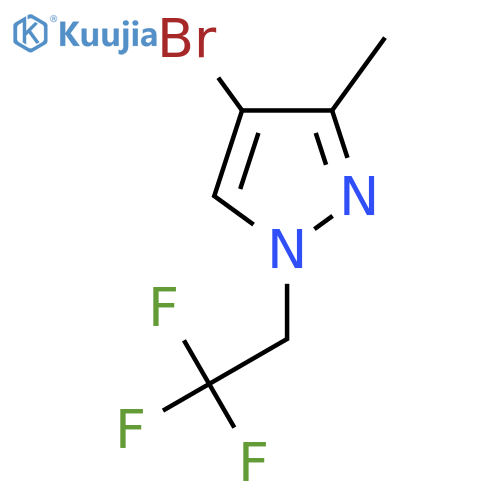 4-Bromo-3-methyl-1-(2,2,2-trifluoroethyl)-1H-pyrazole structure