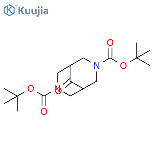di-tert-butyl9-oxo-3,7-diaza-bicyclo[3.3.1]nonane-3,7-dicarboxylate-D28450 structure