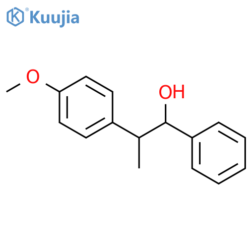 2-(4-methoxyphenyl)-1-phenylpropan-1-ol structure
