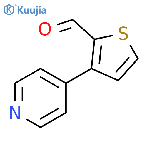 2-Thiophenecarboxaldehyde, 3-(4-pyridinyl)- structure