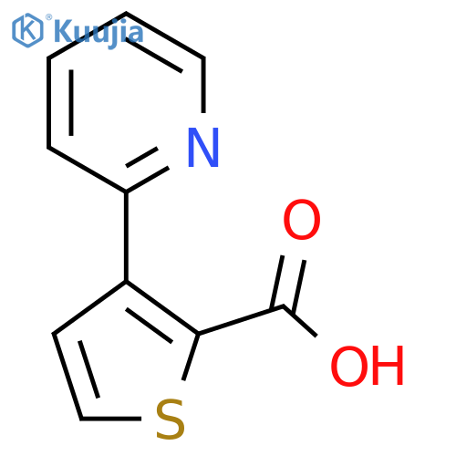 3-(pyridin-2-yl)thiophene-2-carboxylic acid structure