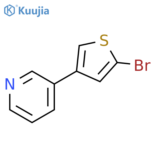 3-(5-bromothiophen-3-yl)pyridine structure