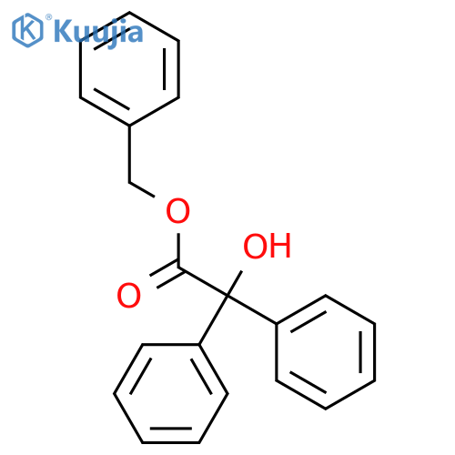 Benzeneacetic acid, a-hydroxy-a-phenyl-, phenylmethyl ester structure