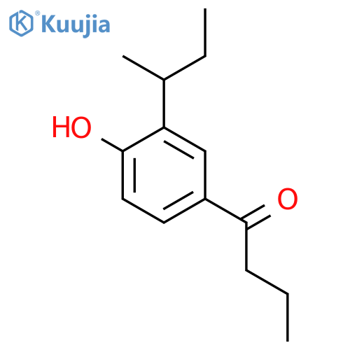 1-3-(butan-2-yl)-4-hydroxyphenylbutan-1-one structure