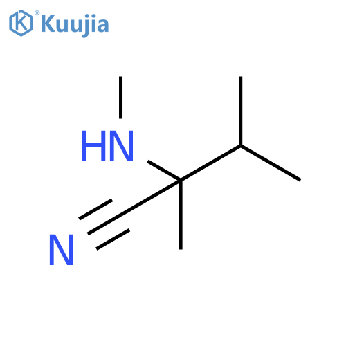 2,3-dimethyl-2-(methylamino)butanenitrile structure