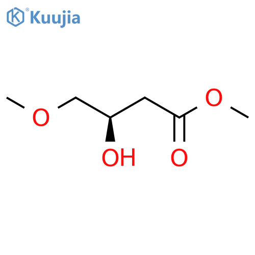 methyl (3R)-3-hydroxy-4-methoxybutanoate structure