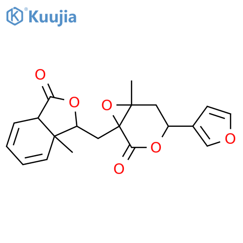 D-erythro-Pentonicacid,2,3-anhydro-5-C-3-furanyl-3-C-methyl-2-C-[[(1R,3aS,7aR)-1,3,3a,7a-tetrahydro-7a-methyl-3-oxo-1-isobenzofuranyl]methyl]-,d-lactone, (5R)-rel-(+)- (9CI) structure
