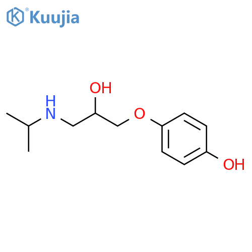 Phenol, 4-[2-hydroxy-3-[(1-methylethyl)amino]propoxy]- structure