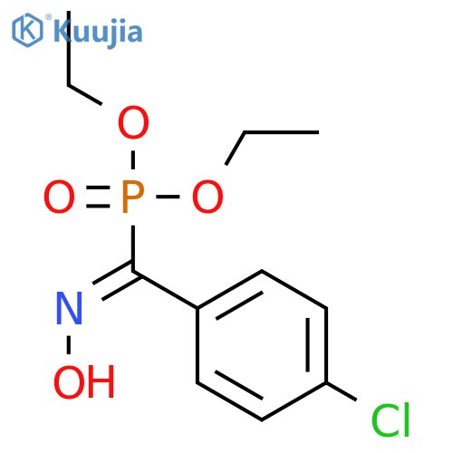 Phosphonic acid, [(4-chlorophenyl)(hydroxyimino)methyl]-, diethyl ester structure