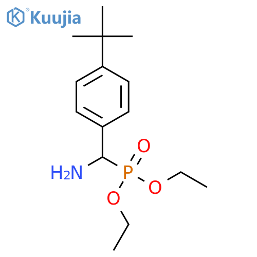 Phosphonic acid, (a-amino-p-tert-butylbenzyl)-,diethyl ester, hydrochloride (8CI) structure