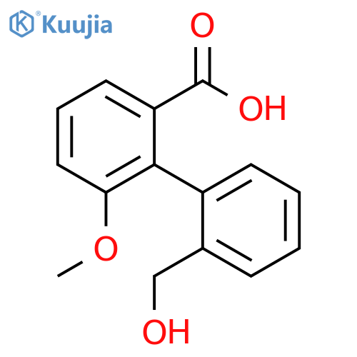 [1,1'-Biphenyl]-2-carboxylic acid, 2'-(hydroxymethyl)-6-methoxy- structure