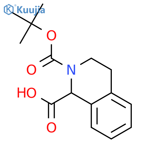 2-tert-butoxycarbonyl-3,4-dihydro-1H-isoquinoline-1-carboxylic acid structure
