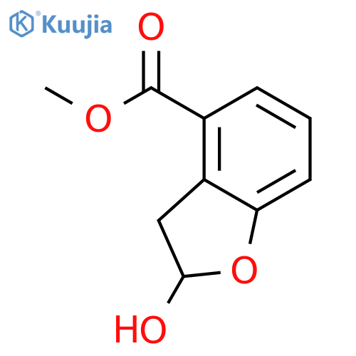 4-Benzofurancarboxylic acid, 2,3-dihydro-2-hydroxy-, methyl ester structure