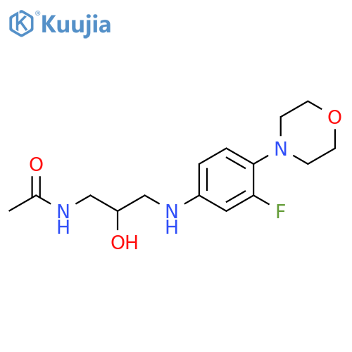 N-3-3-Fluoro-4-(4-morpholinyl)phenylamino-2-hydroxypropylacetamide structure