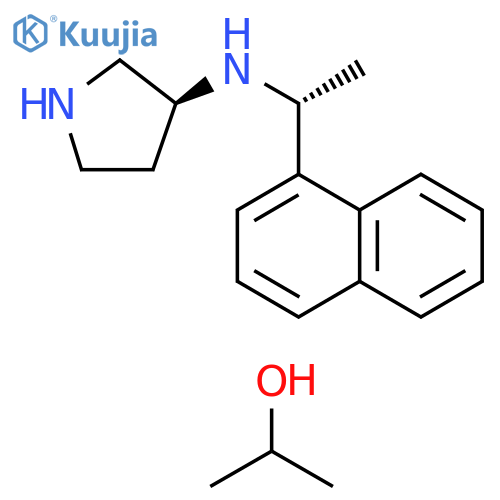 propan-2-olcompoundwith(S)-N-((R)-1-(naphthalen-1-yl)ethyl)pyrrolidin-3-amine (1:1) structure
