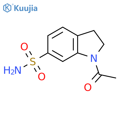 1-acetyl-2,3-dihydro-1H-indole-6-sulfonamide structure