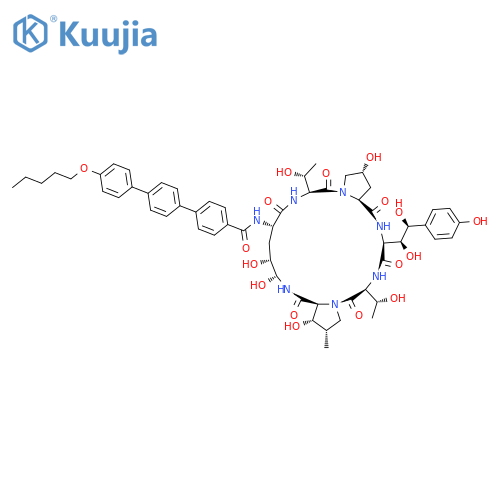 Anidulafungin structure