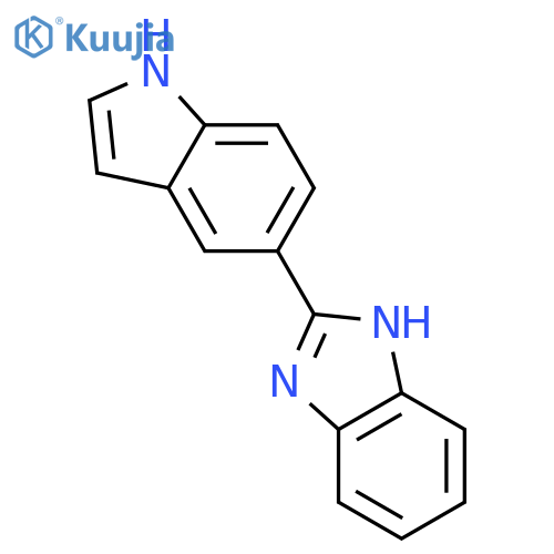 1H-Benzimidazole, 2-(1H-indol-5-yl)- structure