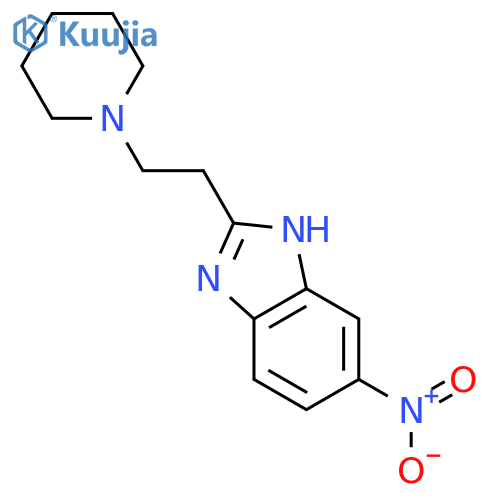 1H-Benzimidazole,6-nitro-2-[2-(1-piperidinyl)ethyl]- structure