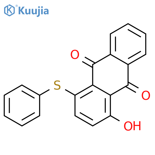 9,10-Anthracenedione,1-hydroxy-4-(phenylthio)- structure
