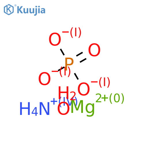 Ammonium magnesium phosphate (1:1:1); Monohydrate structure