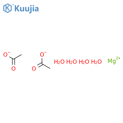Magnesium acetate tetrahydrate structure