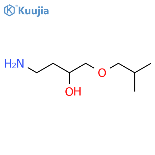 4-Amino-1-(2-methylpropoxy)butan-2-ol structure