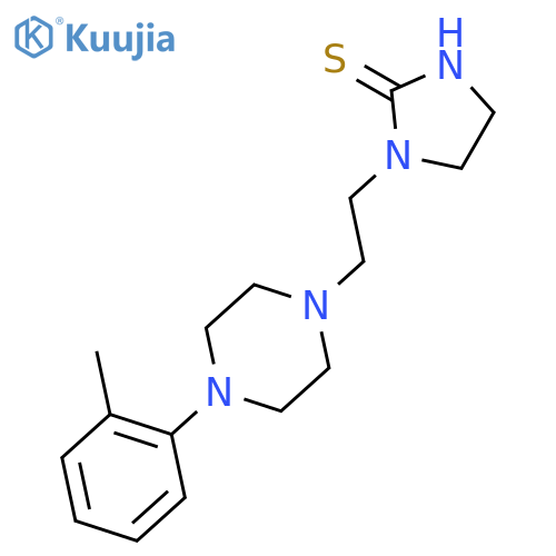 2-Imidazolidinethione,1-[2-[4-(2-methylphenyl)-1-piperazinyl]ethyl]- structure