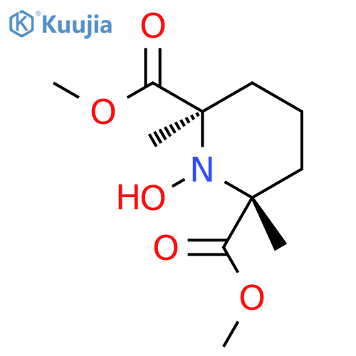 1-Piperidinyloxy, 2,6-bis(methoxycarbonyl)-2,6-dimethyl-, (2R,6R)-rel- structure