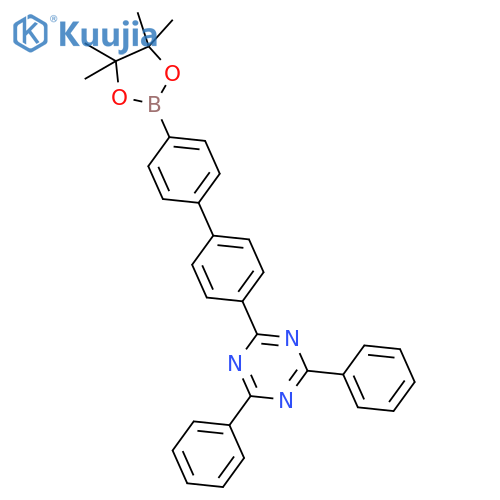 1,3,5-Triazine, 2,4-diphenyl-6-[4'-(4,4,5,5-tetramethyl-1,3,2-dioxaborolan-2-yl)[1,1'-biphenyl]-4-yl]- structure