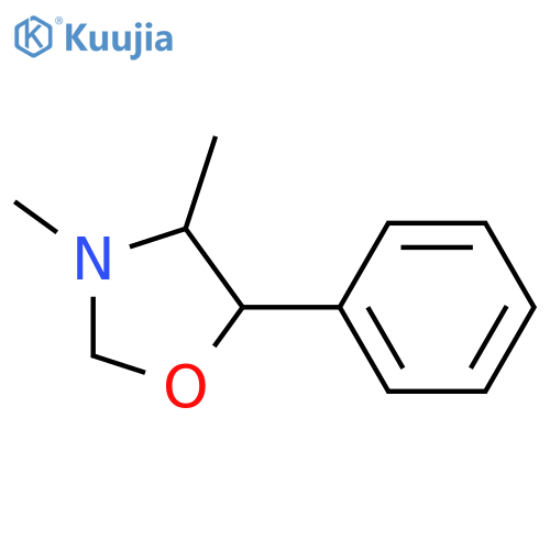 Oxazolidine, 3,4-dimethyl-5-phenyl- structure