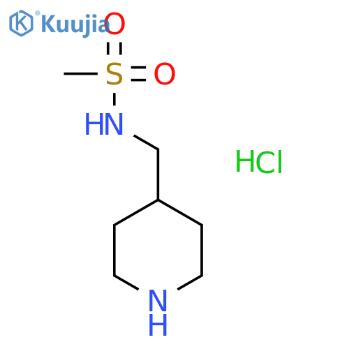 N-[(piperidin-4-yl)methyl]methanesulfonamide structure