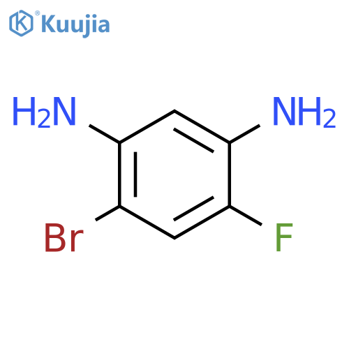 4-Bromo-6-fluorobenzene-1,3-diamine structure