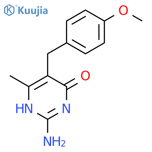 2-amino-5-(4-methoxy-benzyl)-6-methyl-pyrimidin-4-ol structure