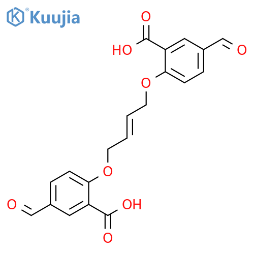 Benzoic acid, 2,2'-[2-butene-1,4-diylbis(oxy)]bis[5-formyl- structure
