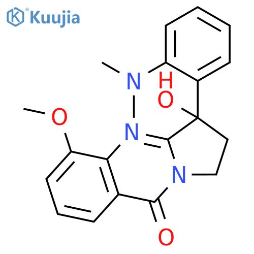 Pyrrolo[2,1-b]quinazolin-9(1H)-one,3-[2-(dimethylamino)phenyl]-2,3-dihydro-3-hydroxy-5-methoxy- structure