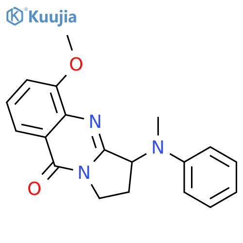 Pyrrolo[2,1-b]quinazolin-9(1H)-one,2,3-dihydro-5-methoxy-3-(methylphenylamino)- structure