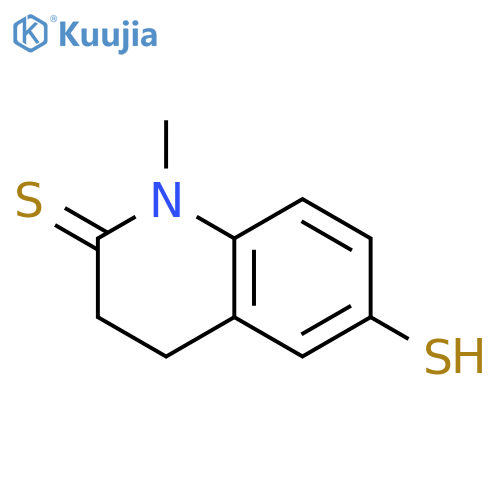2(1H)-Quinolinethione,3,4-dihydro-6-mercapto-1-methyl- structure