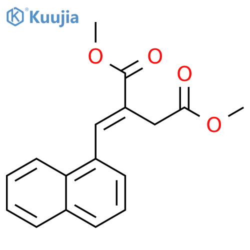 Butanedioic acid, (1-naphthalenylmethylene)-, dimethyl ester, (E)- structure